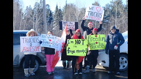 Freedom Convoy 2022 North Bay Ontario