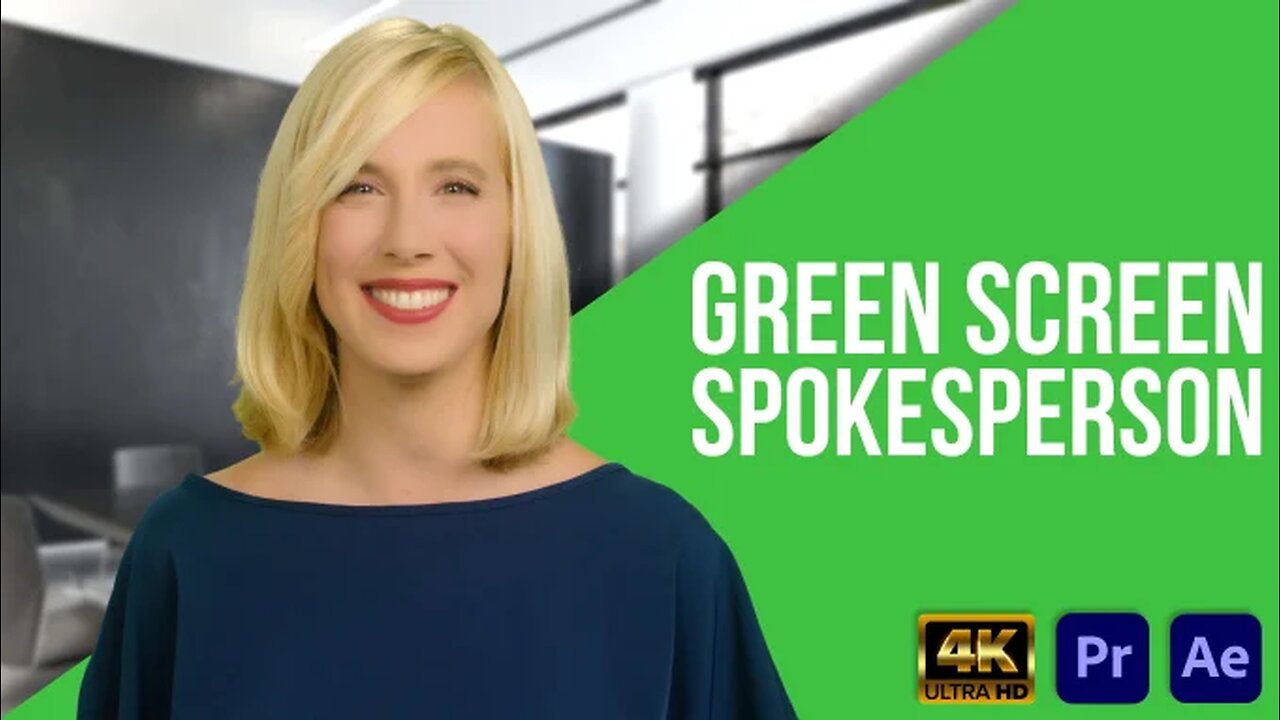 I will film your green screen spokesperson video in HD or 4k