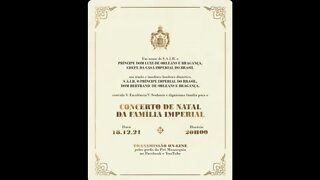 Convite para o Concerto de Natal da Família Imperial do Brasil