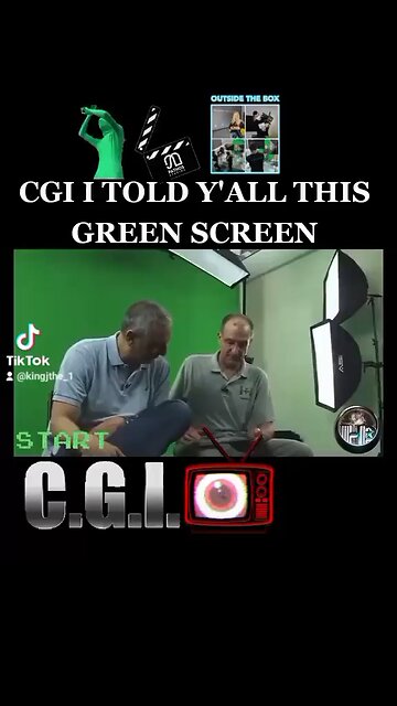Astronauts with green screen