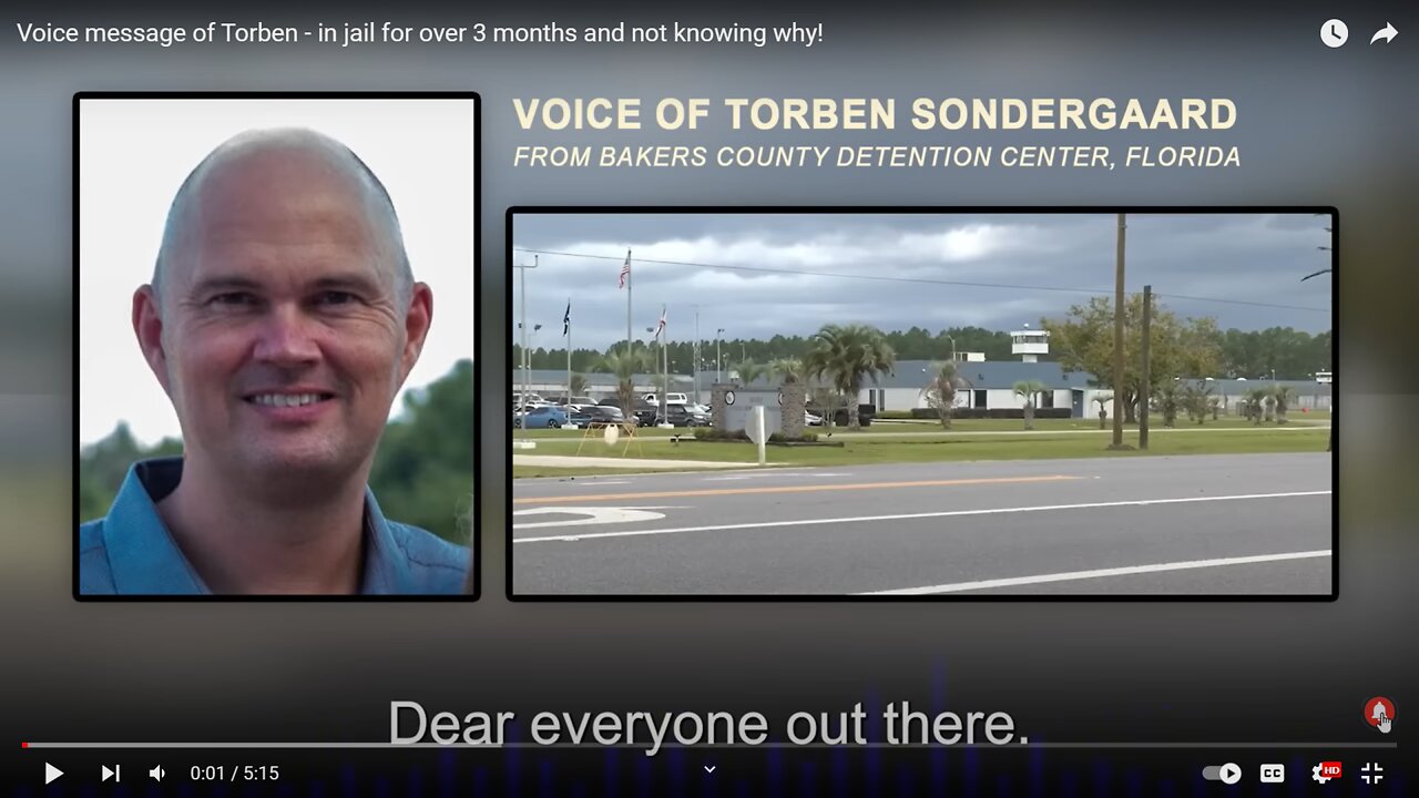 Christian persecution America...Evangelist and Minister/Pastor Torben Sondergaard remains in prison (for three months now denied bail, no charges being brought against him