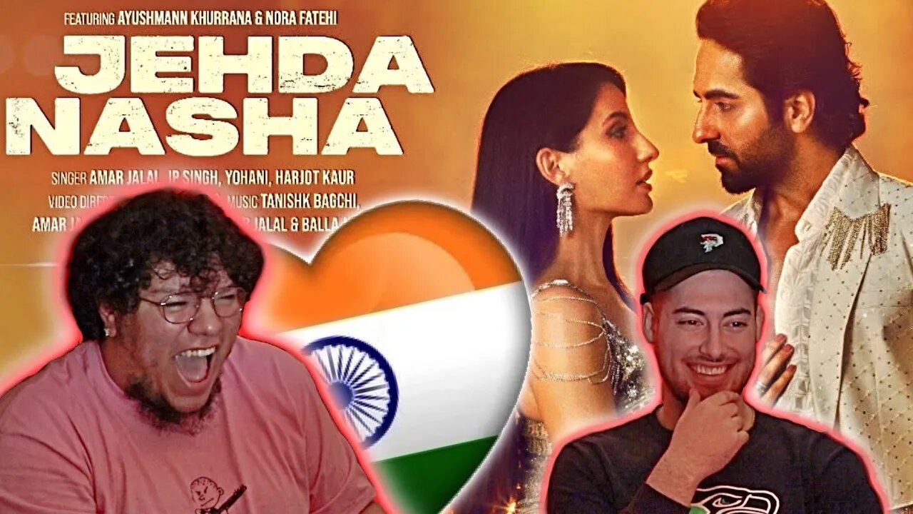 Americans React to Jehda Nasha: An Action Hero | Ayushmann, Nora Fatehi | Tanishk Faridkot Amar IP