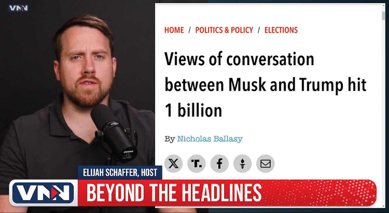 Liberal Media in Panic as Musk's Trump Chat Shatters 1 BILLION Impressions