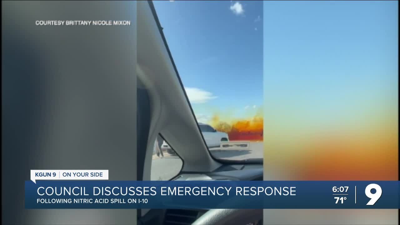 Nitric acid spill follow-up: Tucson City Council addresses emergency response system