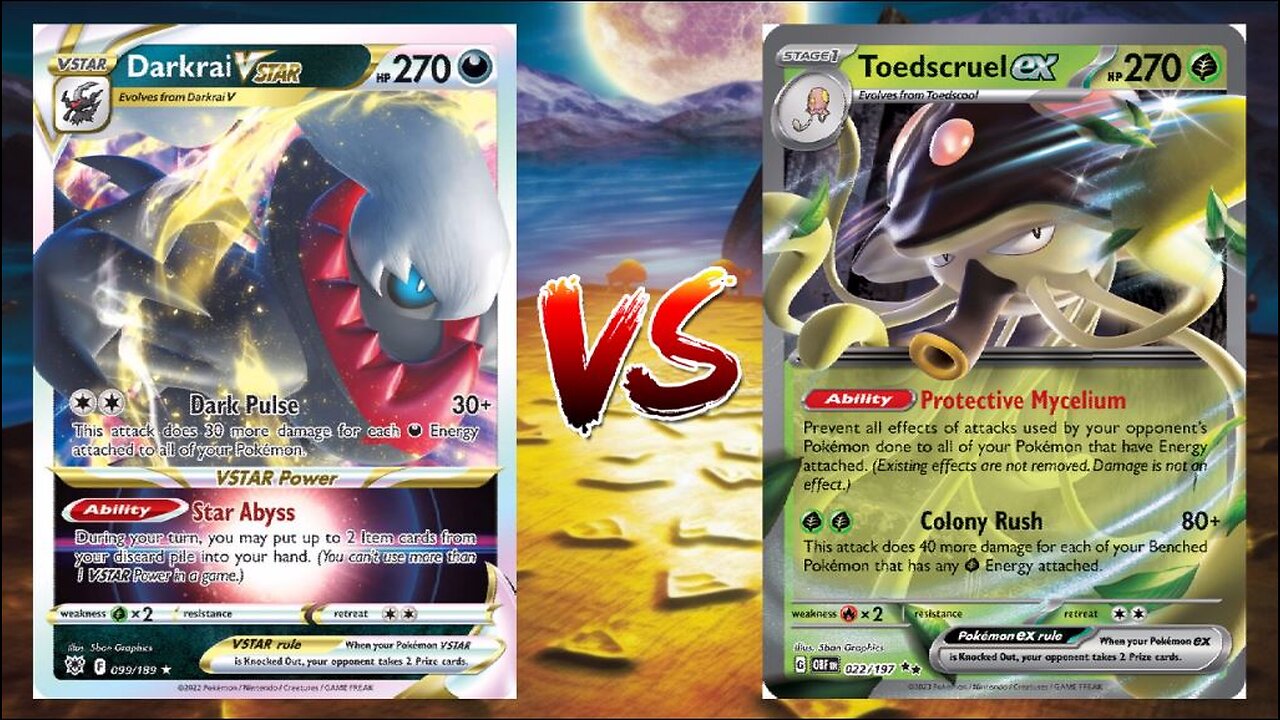 Pokemon TCG Live Darkrai VSTAR Turbo VS Toedscruel EX Cherrim!!