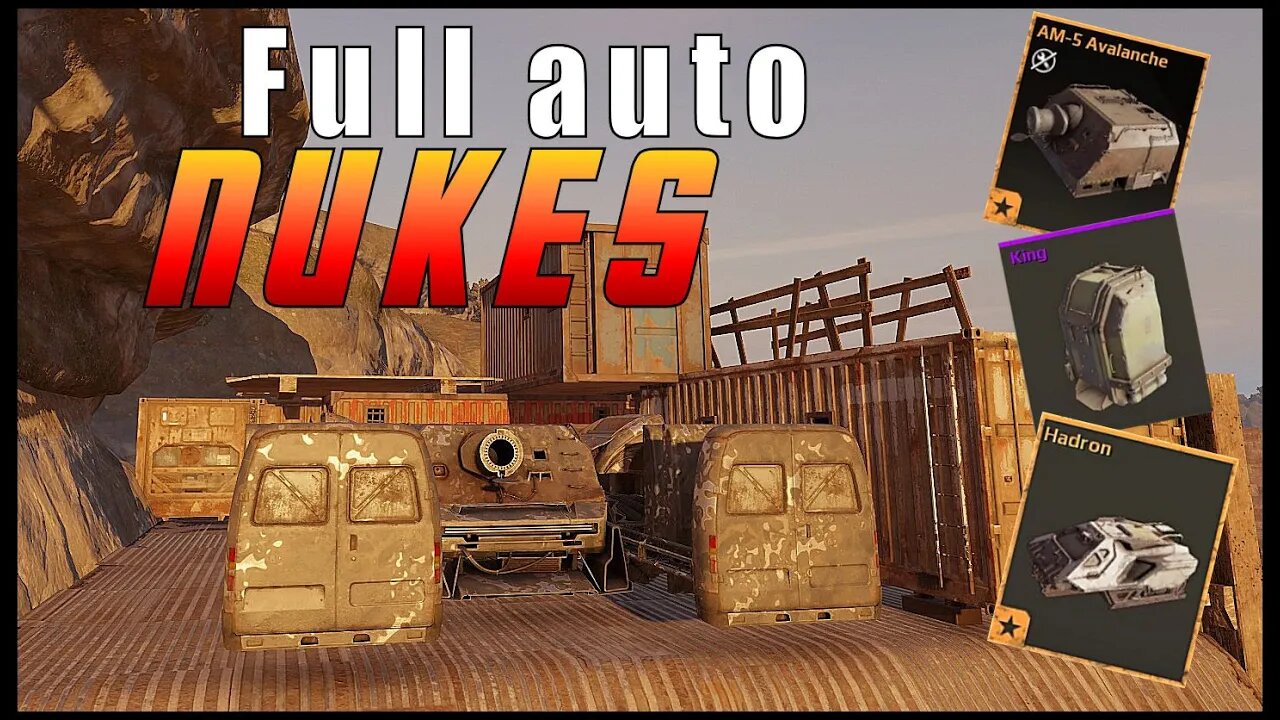 Hadron makes avalanche into full auto nukes | Crossout