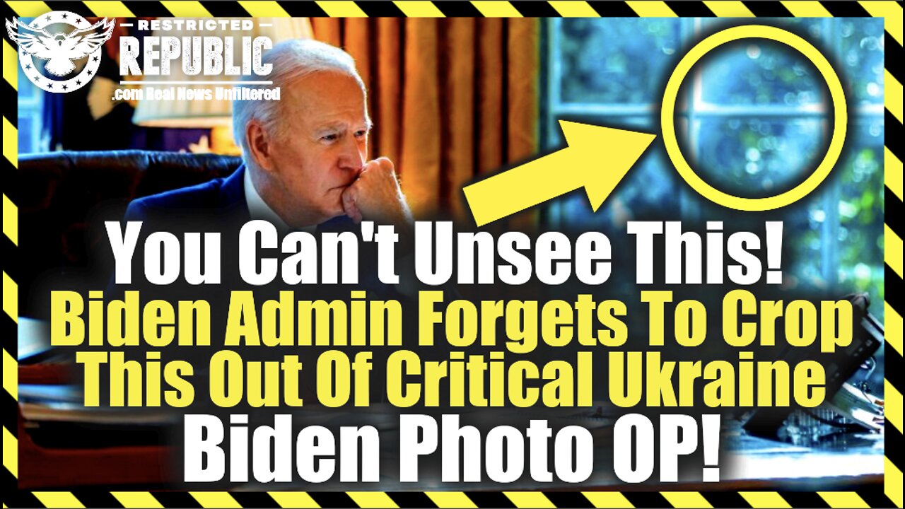 You Can’t Unsee This! Biden Admin Forgets To Crop This Out Of Critical Ukraine Biden Photo OP!