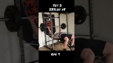 235 x8 bench press #shorts