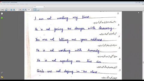 English B Class vi 21 April,2021