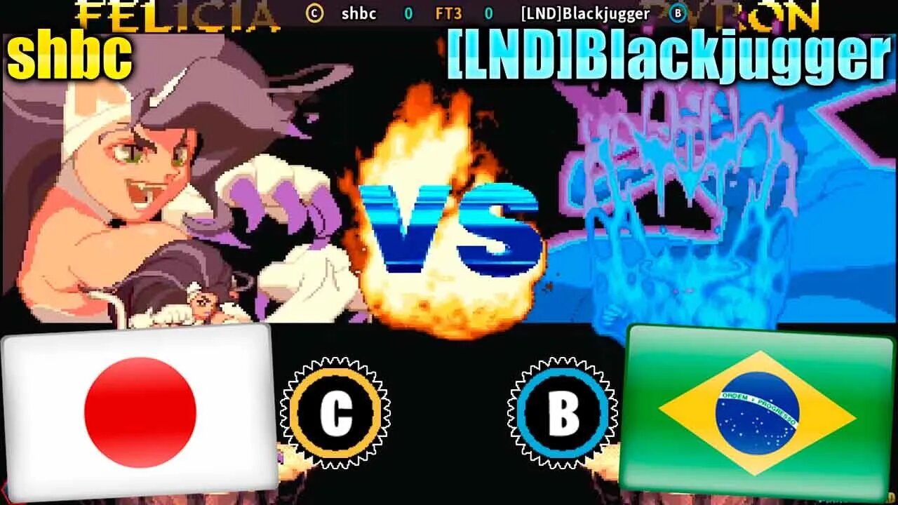 Vampire Hunter: Darkstalkers Revenge (shbc Vs. [LND]Blackjugger) [Japan Vs. Brazil]