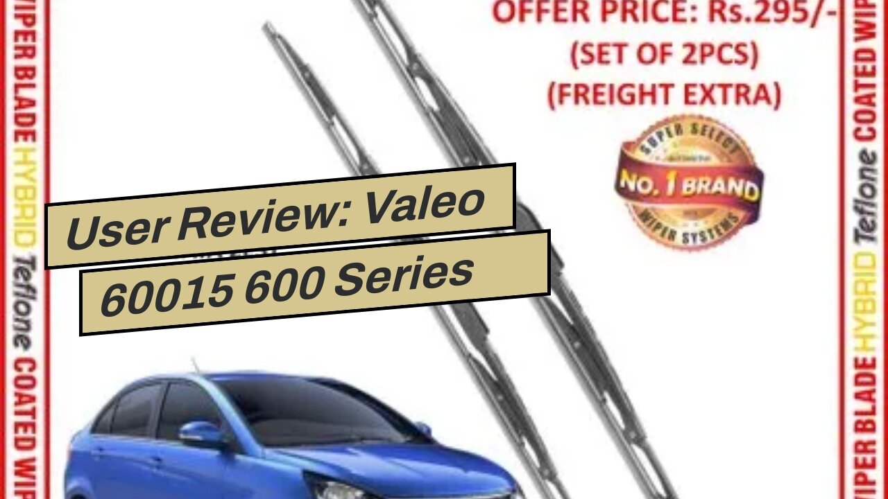 User Review: Valeo 60015 600 Series Windshield Wiper Blade, 15" (Pack of 1)