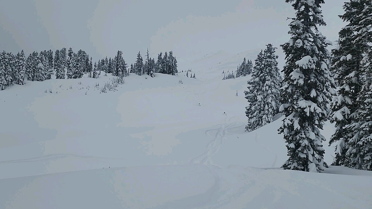 Deep powder Smowmobiling