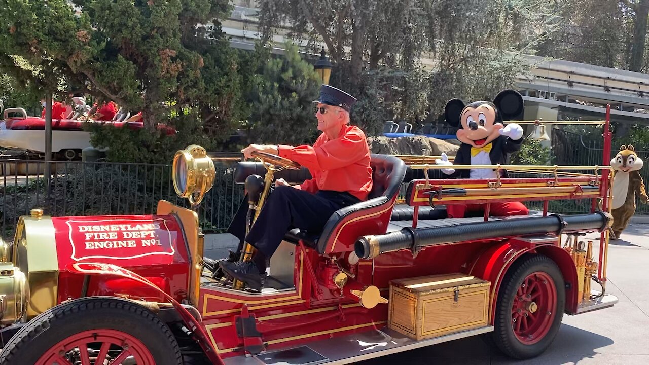 Mickey Mouse cavalcade parade at Disneyland resort