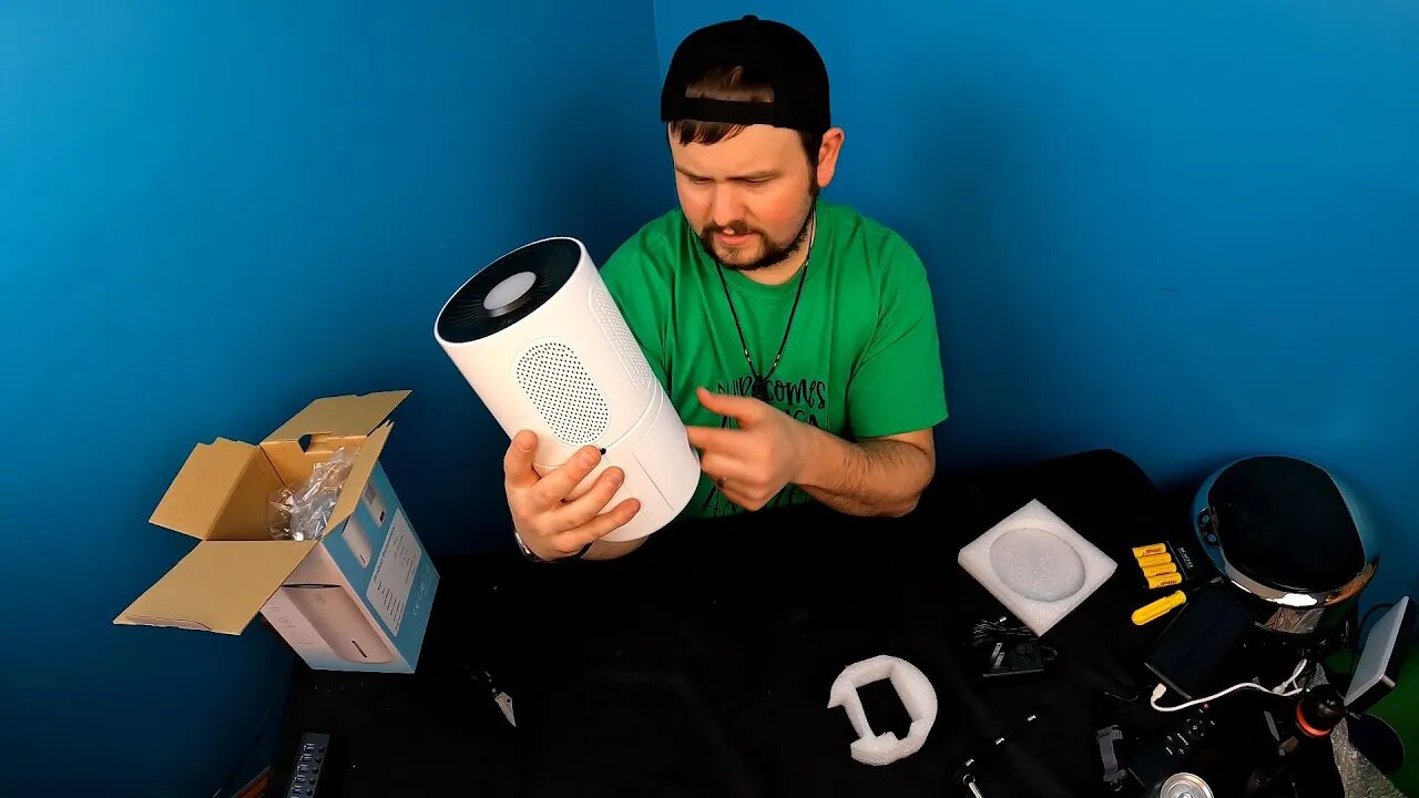 Unboxing: Dehumidifiers for Home, AIUSEVO 27oz Mini Dehumidifier Ultra Quiet with Colorful LED Light