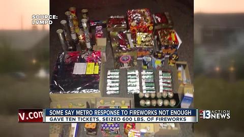 Las Vegas police, public disagree over success of fireworks crackdown