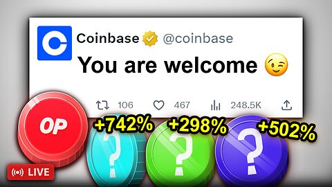 Huge Coinbase Announcement Is Bullish For THESE Altcoins