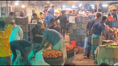 Vegetables worth 10 crore rupees are sold in one night