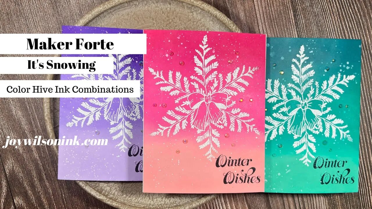 Maker Forte l It's Snowing l Color Hive Ink Combinations