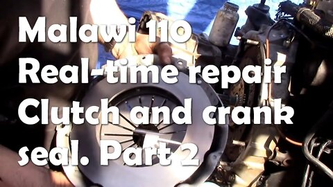 Malawi 110 replacing the clutch and rear crank seal Part 2