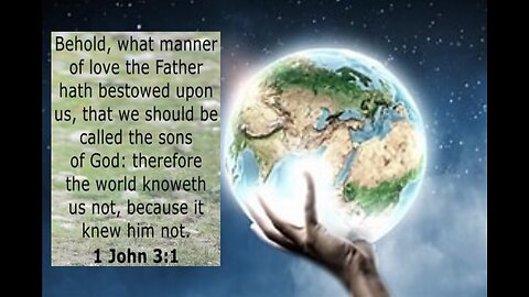 THE WORLD KNOWETH US NOT #579