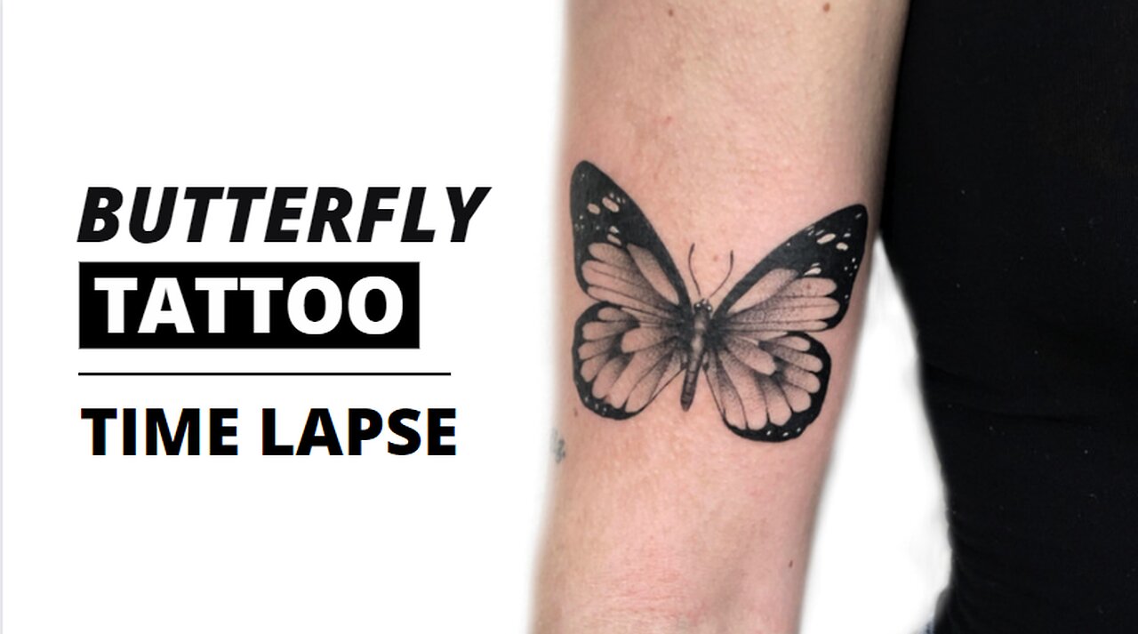 BUTTERFLY TATTOO - REALTIME/LAPSE.