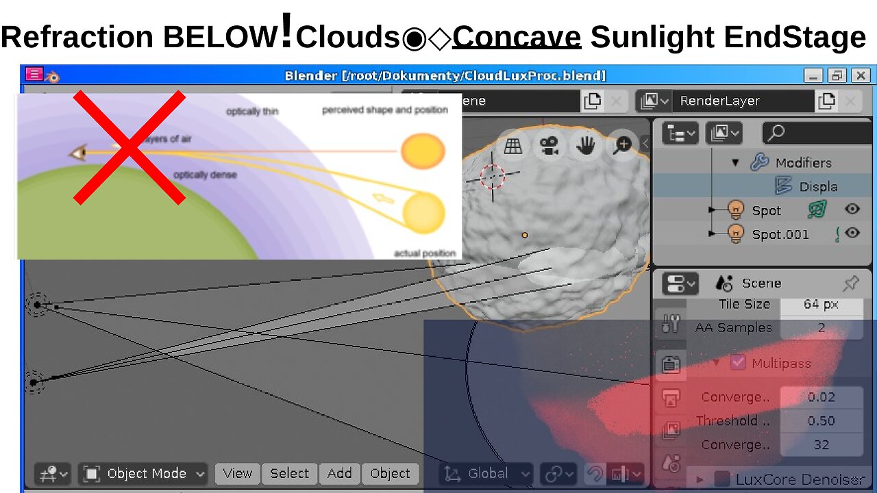 Refraction BELOW❢Clouds◉◇Concave Sunlight End Stage|When light touches Clouds @ evening&mornings