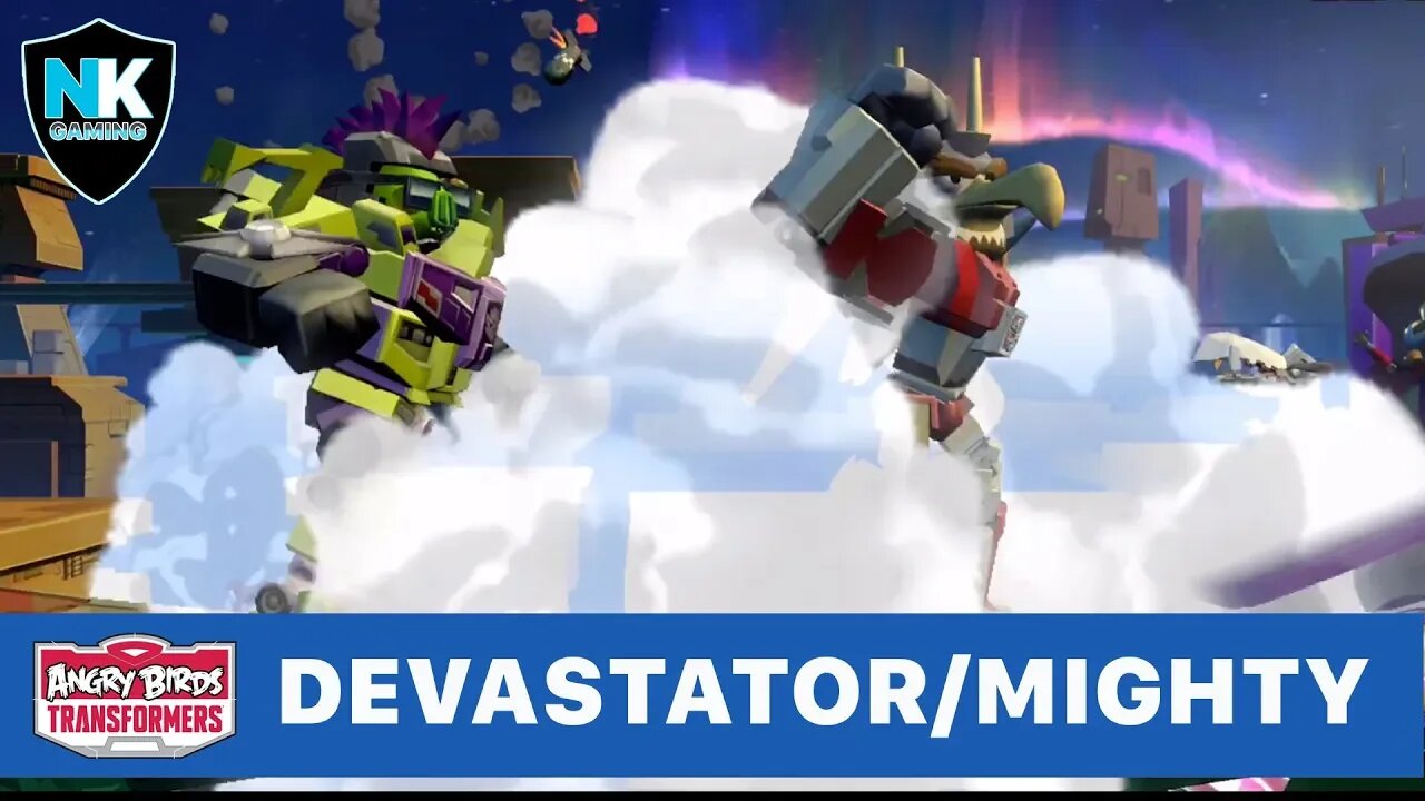 Angry Birds Transformers - Devastator + New Character Superion Team Up + New Devastator End Scene!