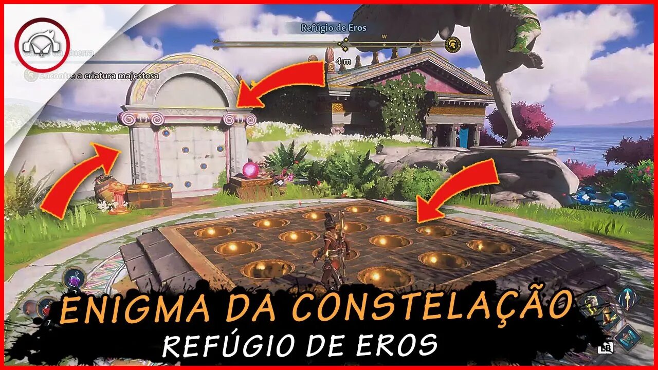 Immortals Fenyx Rising, Enigma da constelação, Refúgio de Eros | Super Dica