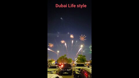 the world largest fireworks 🎇 in Dubai