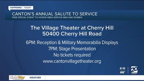 Canton hosting Salute to Service on Friday