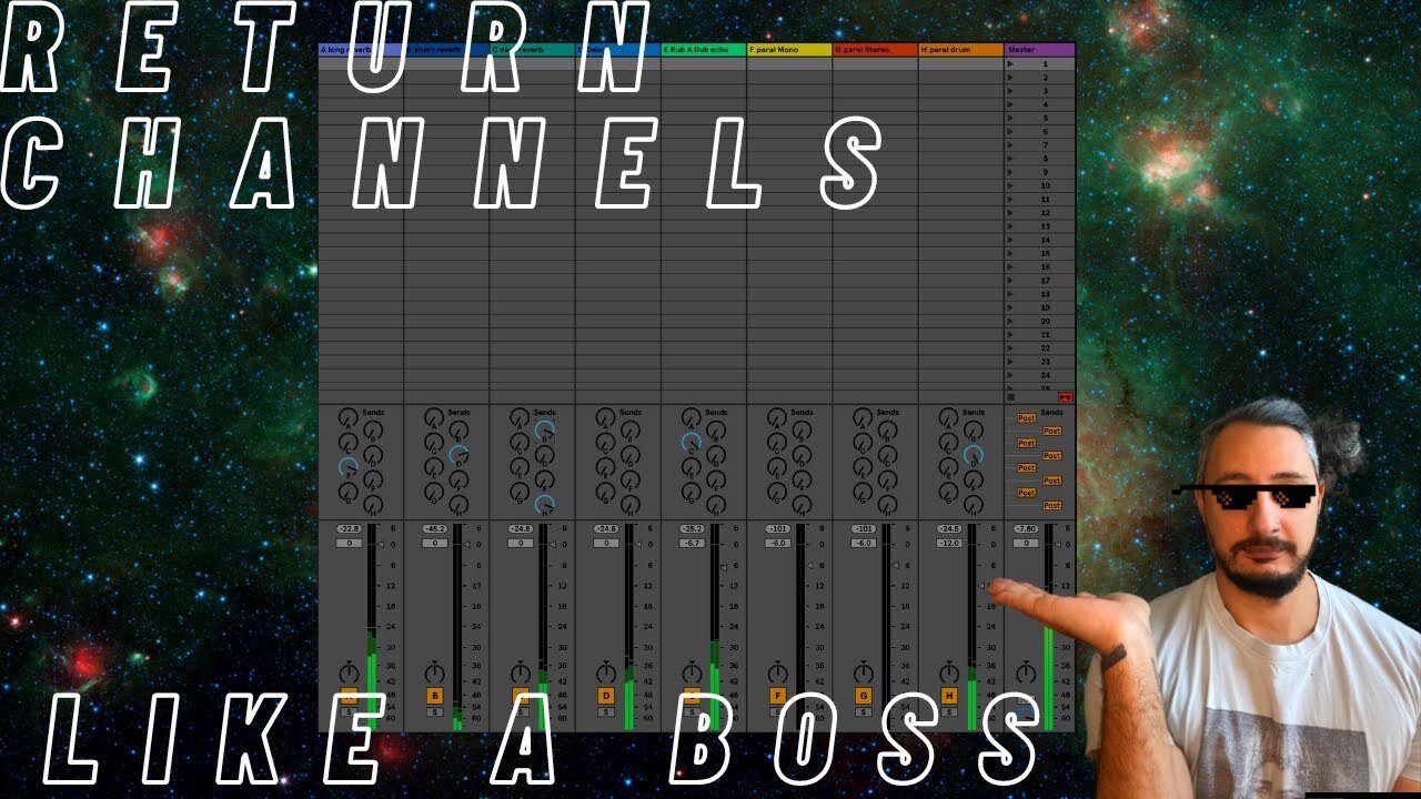 Setting up Return Channels Like a BOSS #ableton #musicproduction