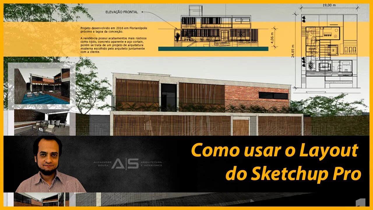 Como usar o layout do sketchup