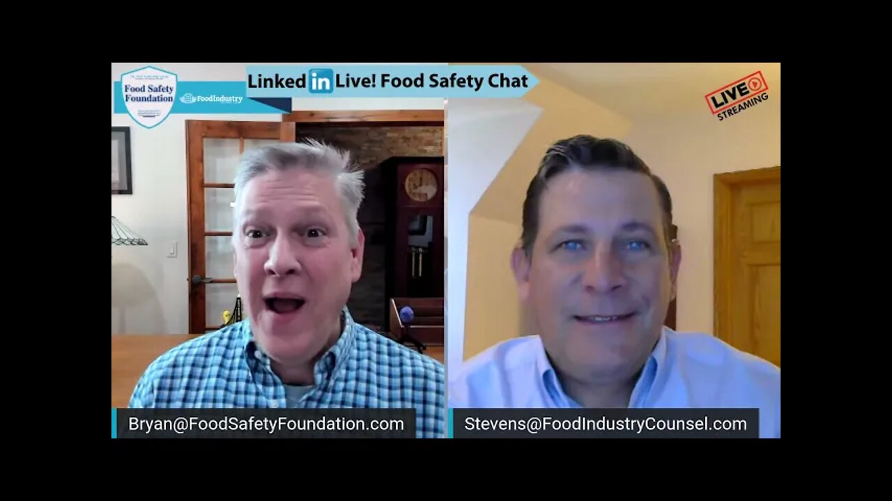 Episode 40: Food Safety Chat - Live! 082021