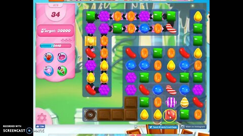 Candy Crush Level 979 Audio Talkthrough, 2 Stars 0 Boosters