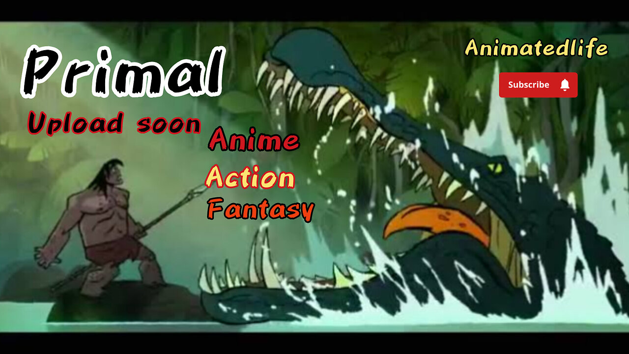 Spear vs wild mega giant crocodil | GENNDY TARTAKOVSKY'S PRIMAL