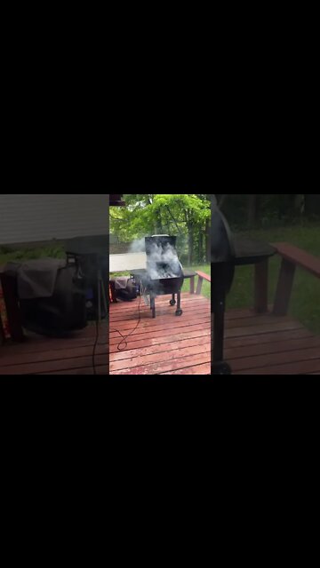 Getting ready to grill.