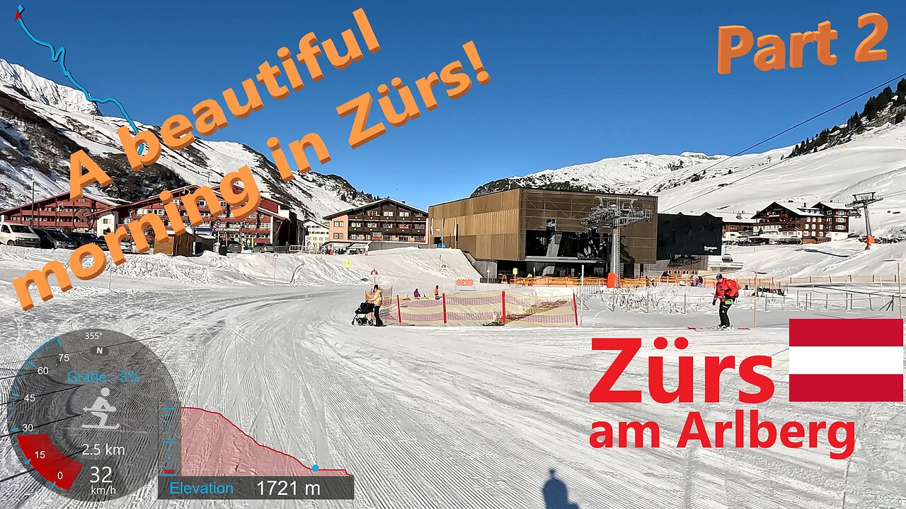 [4K] Skiing Zürs am Arlberg, What a beautiful day! Part2 Completing the Loop, Austria, GoPro HERO11