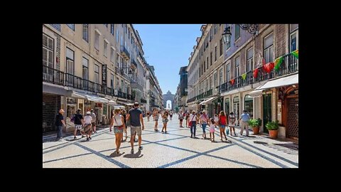 RUA MAIS FAMOSA DE LISBOA EM PORTUGAL 🇵🇹