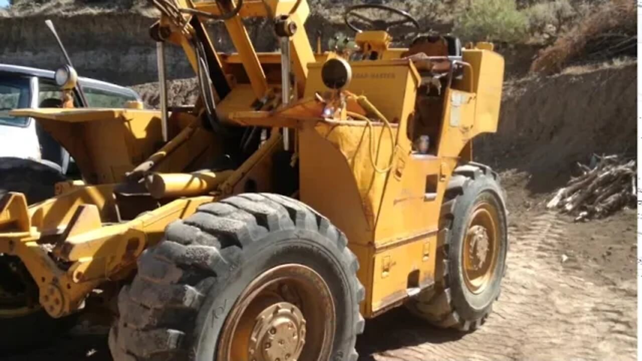 Rough Terrain Fork Lift (Steer Crazy) with a Flat Tire