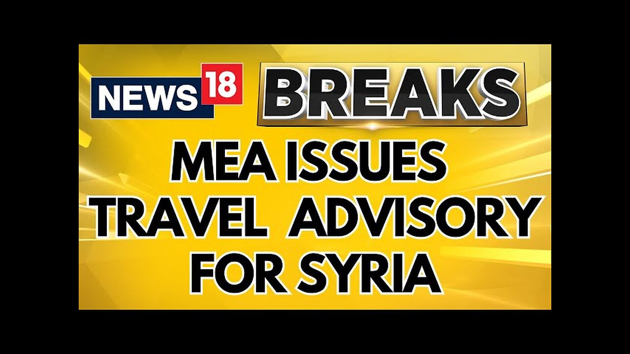 Minister Of External Affairs S Jaishankar Issues Travel Advisory For Syria | Syria News Today