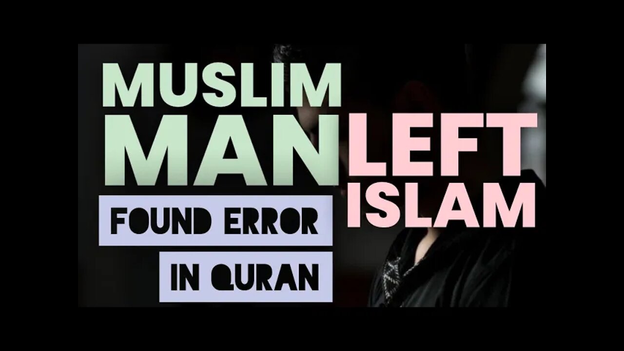 Another Muslim left islam..