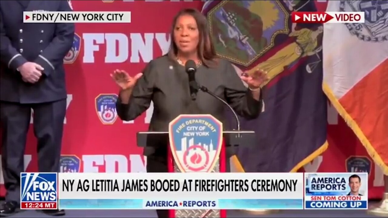 FDNY BOOS AG Letitia James, Shout Trump