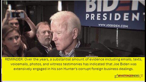 REMINDER: Over the years, a substantial amount of evidence including emails, texts