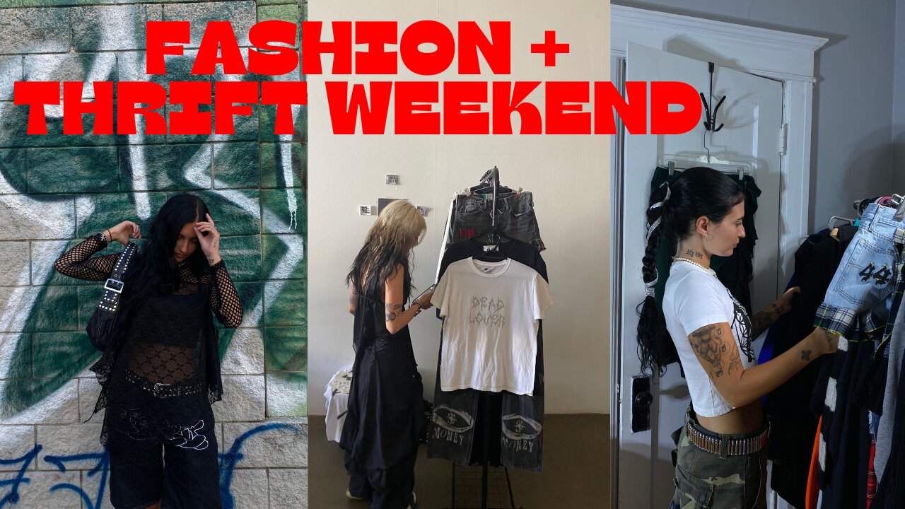 Fashion Weekend ✩ thrifting, clothing pop up, fashion show