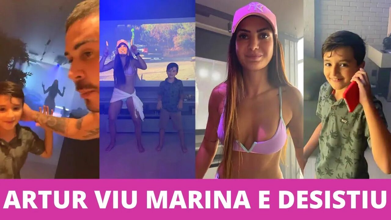 ARTUR FOI COM CARLINHOS MAIA NO APARTAMENTO DE MARINA RECLAMAR COM ELA DO SOM ALTO EM PLENA MANHÃ