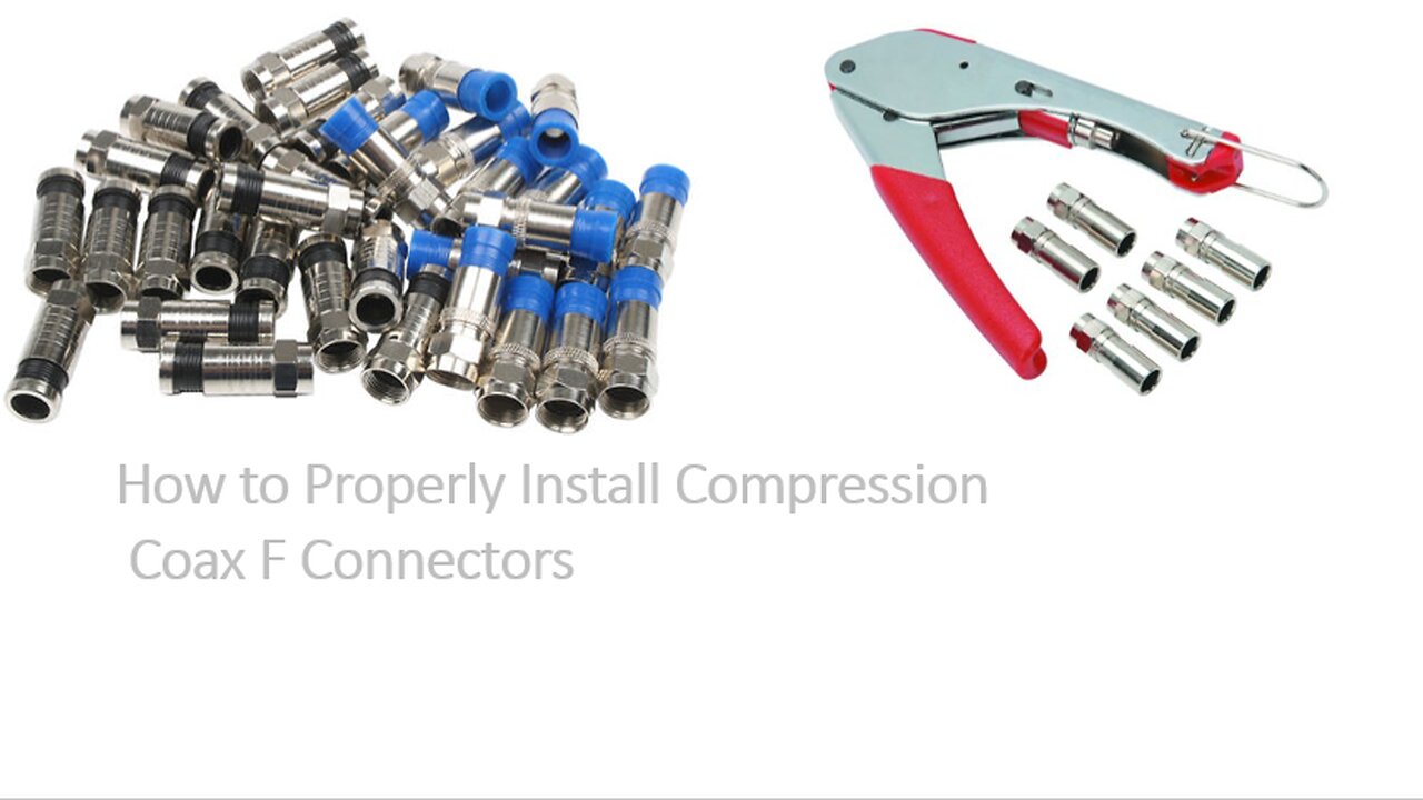 Installing Compression F connectors on your RG6 coax