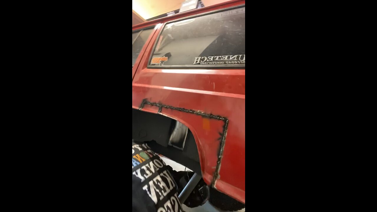 Jeep Cherokee xj rear stretch