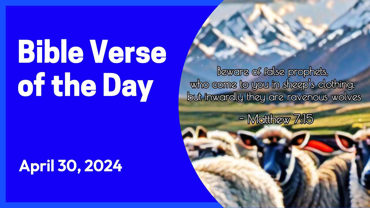 Bible Verse of the Day: April 30, 2024