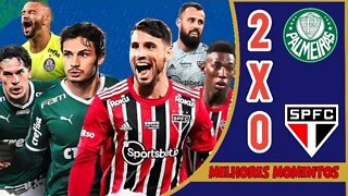 Palmeiras 2 x 0 São Paulo | Melhores Momentos - 14/07/2022