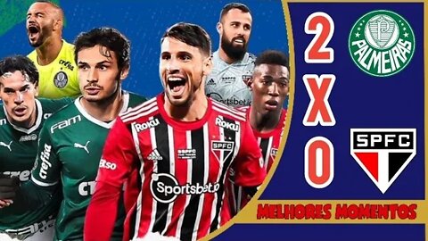 Palmeiras 2 x 0 São Paulo | Melhores Momentos - 14/07/2022